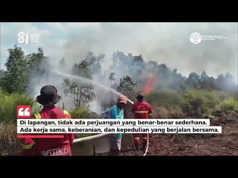PERJUANGAN TIM MANGGALA AGNI KEMENHUT MELEWATI MEDAN SULIT UNTUK MEMADAMKAN KARHUTLA 20