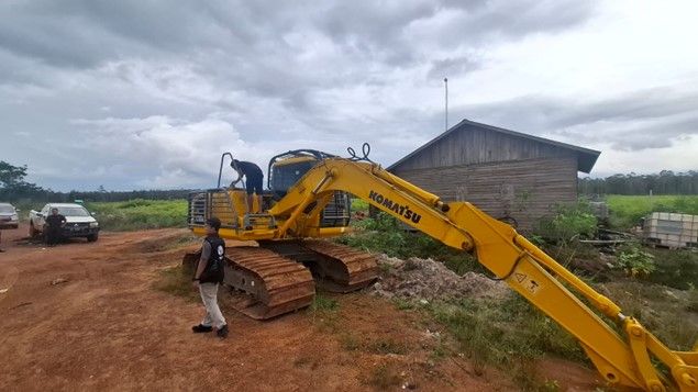 Operasi Gabungan Kemenhut TNI dan Polri Gagalkan Perambahan kawasan hutan di Ketapang