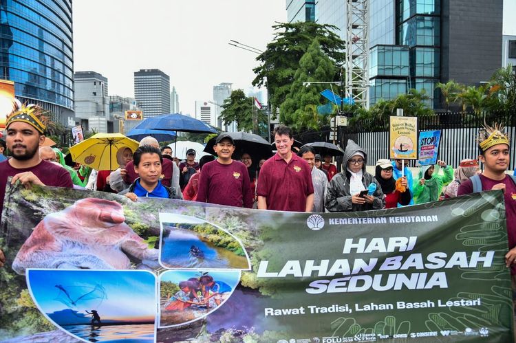 Peringati WWD 2026, Kementerian Kehutanan Ajak Masyarakat Rawat Lahan Basah di CFD Jakarta