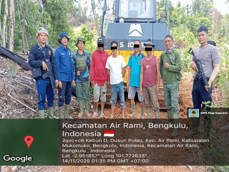 Operasi Merah Putih Lanskap Seblat: Kementerian Kehutanan Kembali Kuasai Areal Perambahan dan Amankan Alat Berat Perusak Hutan
