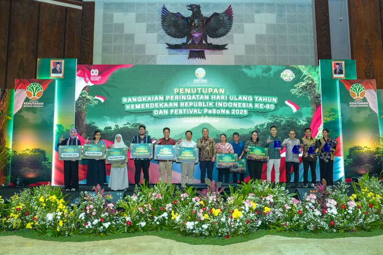 Kementerian Kehutanan Resmi Tutup Rangkaian Peringatan HUT RI dan Festival Pesona 2025, Wujud Semangat Nasionalisme dan Kepedulian Lingkungan
