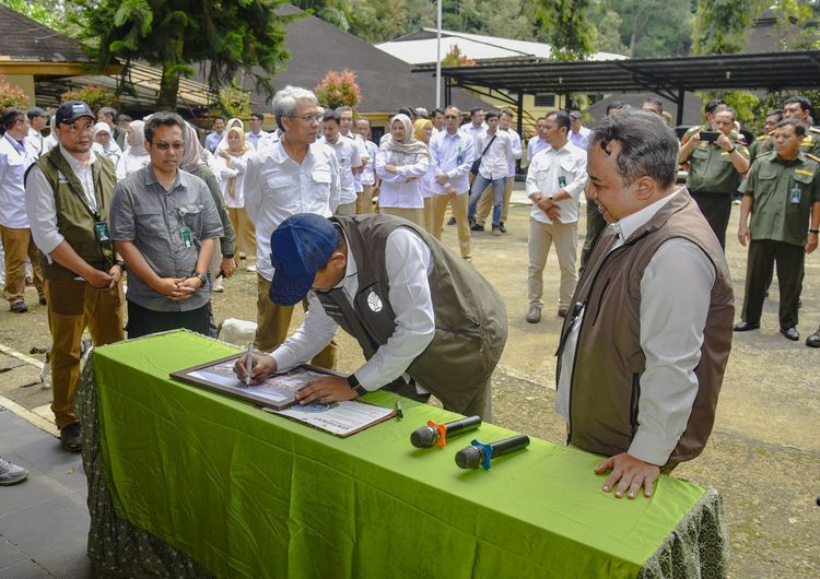 Wamenhut Beri Nama 'Garda Nusantara' untuk Elang Jawa yang Baru Menetas di TNGHS